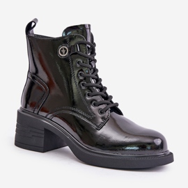 S.Barski Botines Piel Charol Aislado D&amp;A JC42-78 Negro 5