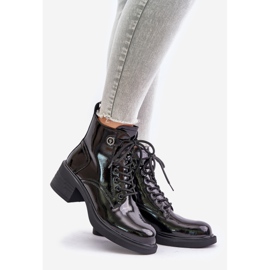 S.Barski Botines Piel Charol Aislado D&amp;A JC42-78 Negro 1