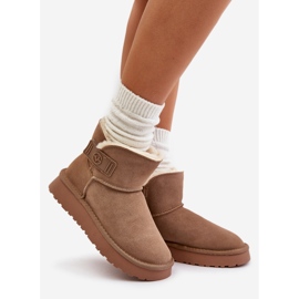 Botas de nieve de piel ante con pelo Vinceza 97951 Beige 1