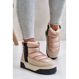 Botas Bajas De Nieve Suela Gruesa D.Franklin DFSH371010 Beige 3