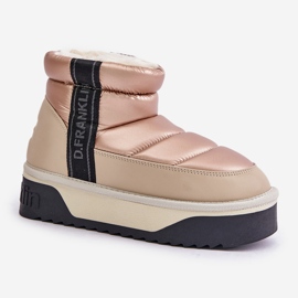 Botas Bajas De Nieve Suela Gruesa D.Franklin DFSH371010 Beige 4