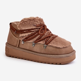 Botas de nieve de plataforma baja con pelo D.Franklin DFSH370011 Marrón 7