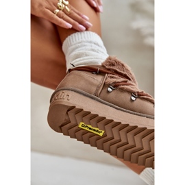 Botas de nieve de plataforma baja con pelo D.Franklin DFSH370011 Marrón 2