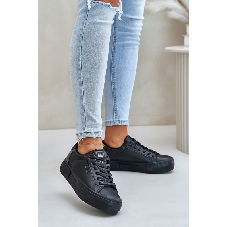 Zapatillas deportivas aisladas para mujer con plataforma Big Star OO274A555 Negro 2 Zapatillas deportivas aisladas para mujer con plataforma Big Star OO274A555 Negro 2