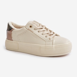 Zapatillas de mujer aisladas con plataforma Big Star OO274A454 Beige 5