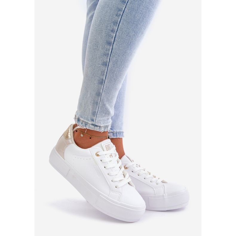 Zapatillas de deporte aisladas para mujer con plataforma Big Star OO274A452 Blanco 1
