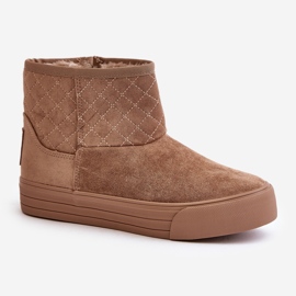 Botas De Nieve Con Cremallera Aislante Con Pelo Big Star OO274A524 Beige 4