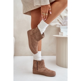 Botas De Nieve Con Cremallera Aislante Con Pelo Big Star OO274A524 Beige 6