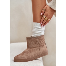 Botas De Nieve Con Cremallera Aislante Con Pelo Big Star OO274A524 Beige 8