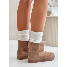 Botas De Nieve Con Cremallera Aislante Con Pelo Big Star OO274A524 Beige 9