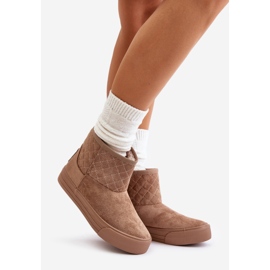 Botas De Nieve Con Cremallera Aislante Con Pelo Big Star OO274A524 Beige 1