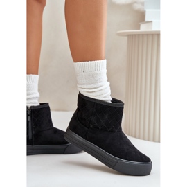 Botas De Nieve Con Cremallera Aislante Con Pelo Big Star OO274A522 Negro 5