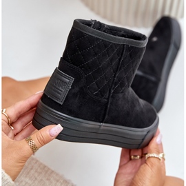 Botas De Nieve Con Cremallera Aislante Con Pelo Big Star OO274A522 Negro 9