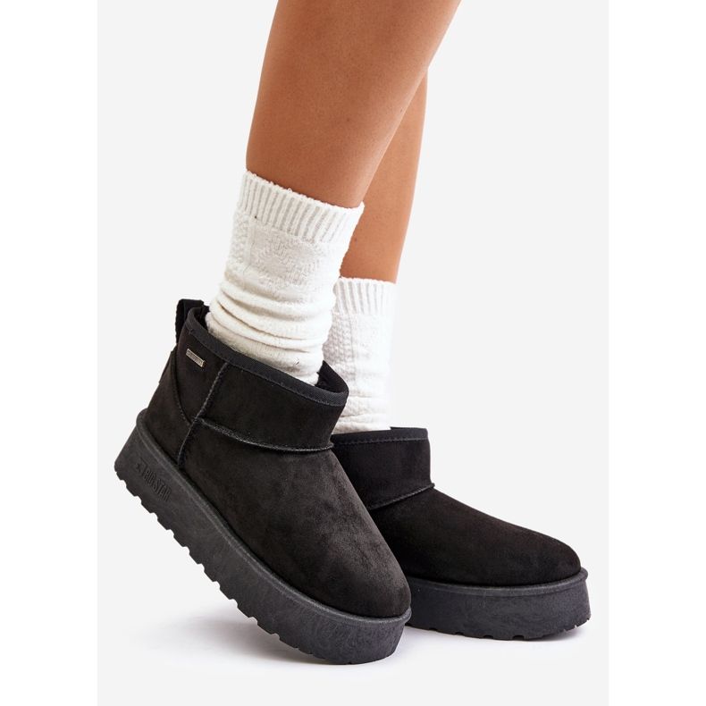 Botas de Nieve Plataforma Baja Big Star OO274A099 Negro 1