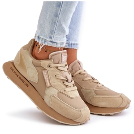Zapatillas Mujer Piel Big Star OO274564 Hi-Poly System Beige 9