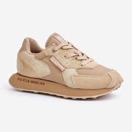Zapatillas Mujer Piel Big Star OO274564 Hi-Poly System Beige 4