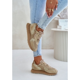 Zapatillas Mujer Piel Big Star OO274564 Hi-Poly System Beige 5