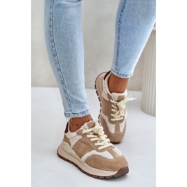Zapatillas Mujer Piel Piel Big Star OO274A317 HI-POLY System Beige 3