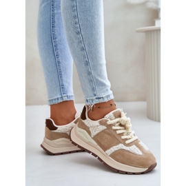 Zapatillas Mujer Piel Piel Big Star OO274A317 HI-POLY System Beige 4