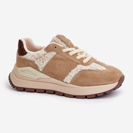 Zapatillas Mujer Piel Piel Big Star OO274A317 HI-POLY System Beige 7