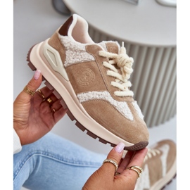Zapatillas Mujer Piel Piel Big Star OO274A317 HI-POLY System Beige 8