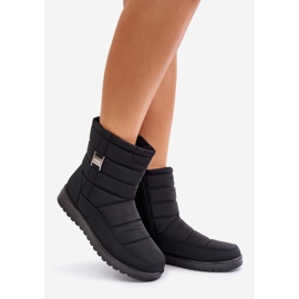 Botas de nieve ligeras con cremallera para mujer Negro Mezitha 1 Botas de nieve ligeras con cremallera para mujer Negro Mezitha 1