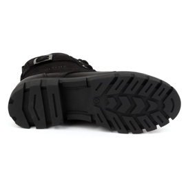 Olivier Botas de mujer de piel, con aislamiento, 373BB, negro 6