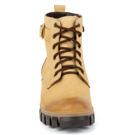 Olivier Botas de mujer de piel, aislantes, 373BB, beige 3