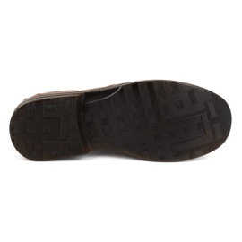 KOMODO Zapatos de hombre fabricados en piel natural slip-on 854K marrón 6