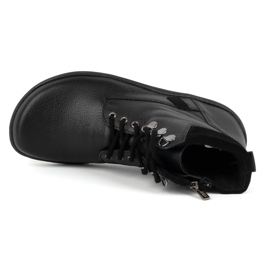 Olivier Zapatos mujer minimalistas descalzos piel invierno 1262 negro 4