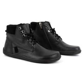 Olivier Zapatos mujer minimalistas descalzos piel invierno 1262 negro 5