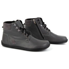 Olivier Zapatos mujer minimalistas descalzos piel invierno 1262 gris 3