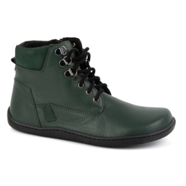 Olivier Zapatos mujer minimalistas descalzos piel invierno 1262 verde 1