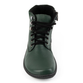 Olivier Zapatos mujer minimalistas descalzos piel invierno 1262 verde 6