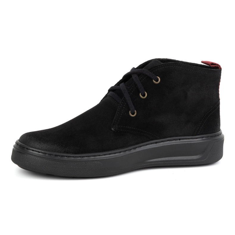 Zapatos chukka de piel para hombre KAMPOL 109/35 Sw, negro 1