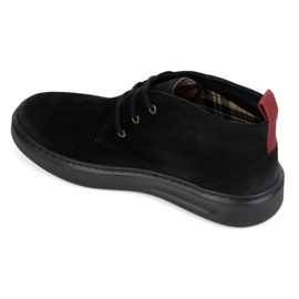 Zapatos chukka de piel para hombre KAMPOL 109/35 Sw, negro 7