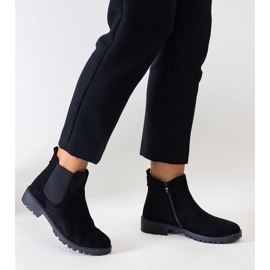 Botas Sabre de ante ecológico con aislamiento negro 3