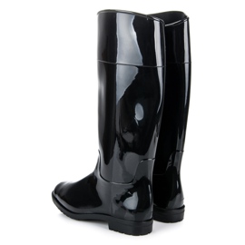 Botas de goma lacadas negro 1