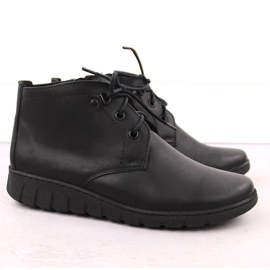 Botines aislantes de piel para mujer, negro Helios 501 2