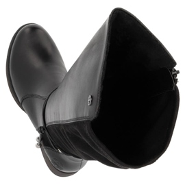 Botas aislantes de piel para mujer, negras Rieker Z9564-00 negro 8