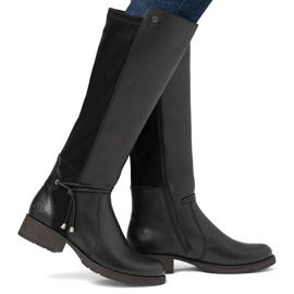 Botas aislantes de piel para mujer, negras Rieker Z9564-00 negro 9