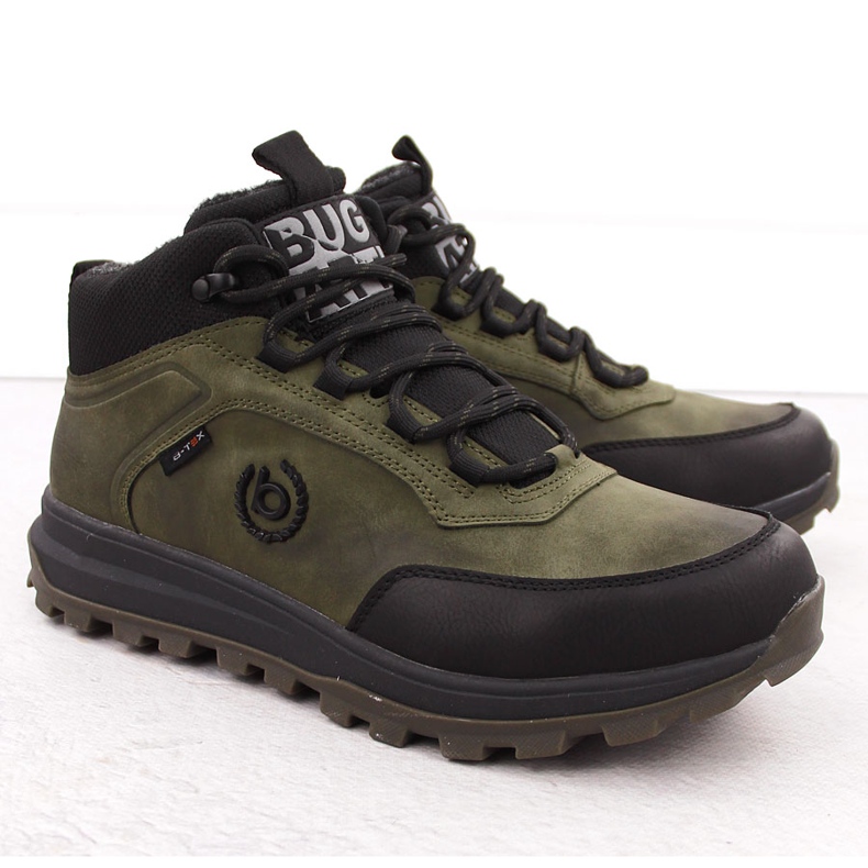 Botas aislantes impermeables de piel para hombre verde Bugatti OO153053 1