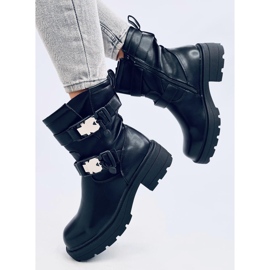 Beaus Botas militares negras negro 5