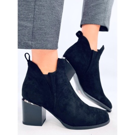 Botas de tacón Hallie de ante negro 3