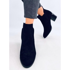Botas de tacón Hallie de ante negro 4