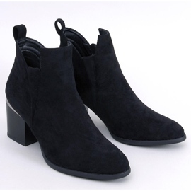 Botas de tacón Hallie de ante negro 1