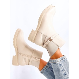 Botas Chelsea clásicas de mujer Royle Beige 6