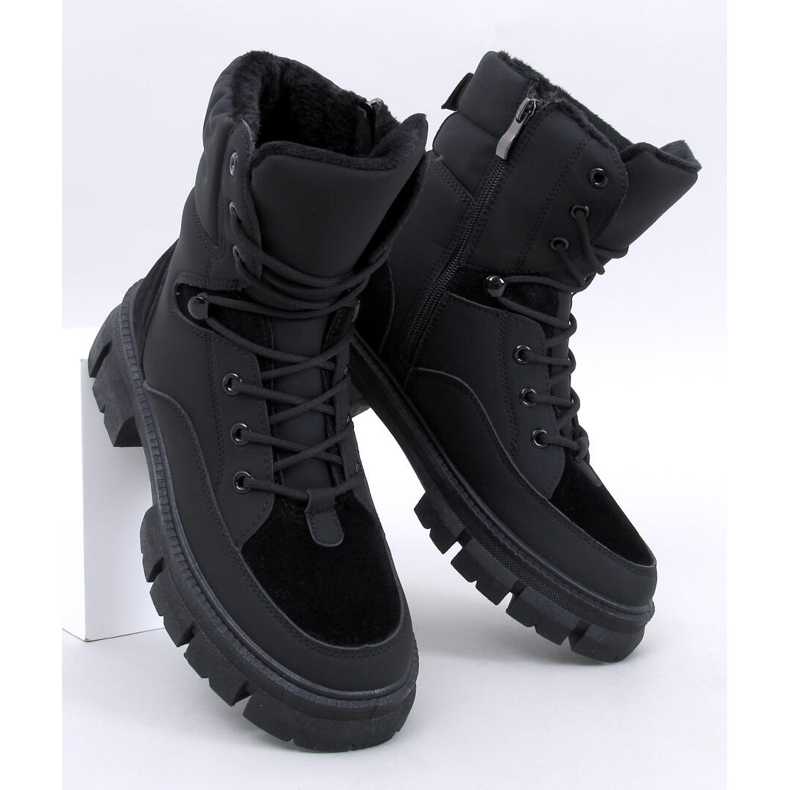 Torey Black botines con cordones y aislamiento negro 1 Torey Black botines con cordones y aislamiento negro 1