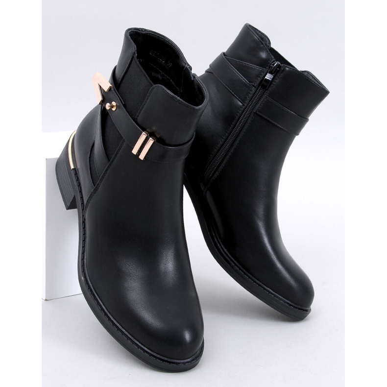 Botas Chelsea Gavins de poliuretano en negro 1