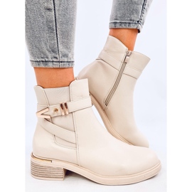 Botas Chelsea de poliuretano en beige Gavins 4